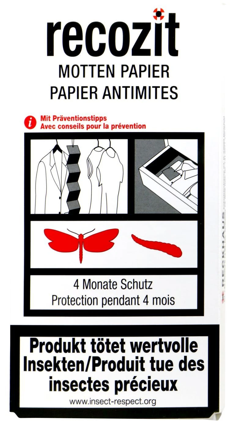 Recozit Mottenpapier - 2 Stück 3 Recozit Mottenpapier - 2 Stück
