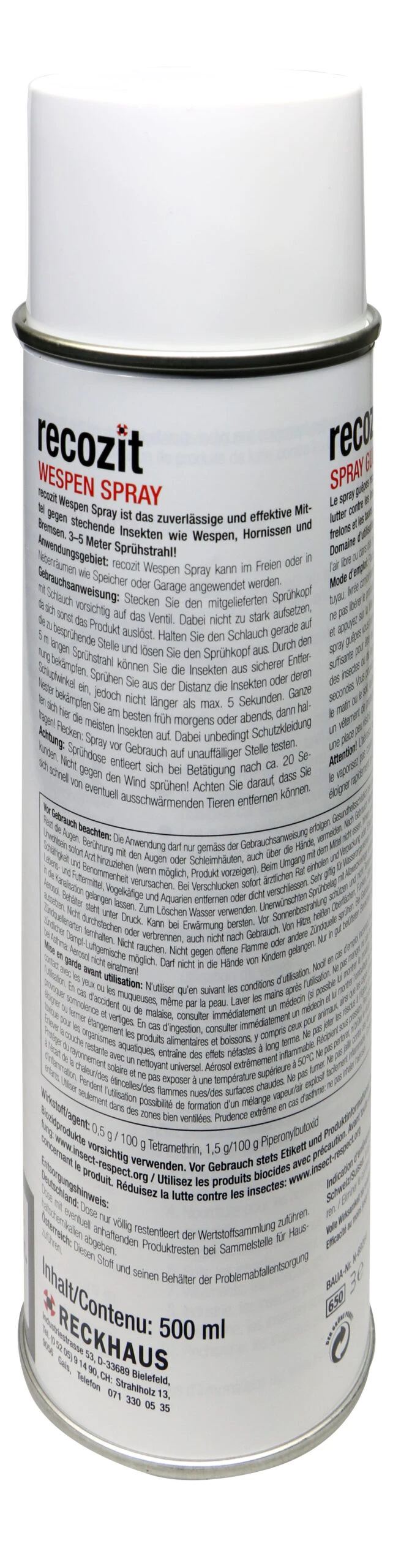 Recozit Wespen Spray Mit Sprühschlauch - 0,5 L 4 Recozit Wespen Spray Mit Sprühschlauch - 0,5 L – Bild 2