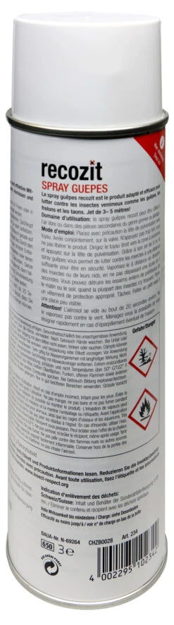 Recozit Wespen Spray Mit Sprühschlauch - 0,5 L 7 Recozit Wespen Spray Mit Sprühschlauch - 0,5 L -SubStral Recozit20Wespen20Spray20mit20Spruehschlauch 35423 H02