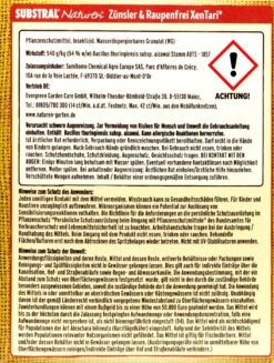 Naturen Bio Zünsler & Raupenfrei XenTari - 20 G 9 Naturen Bio Zünsler & Raupenfrei XenTari - 20 G -SubStral Substral20Naturen20Zuensler20und20Raupenfrei20XenTari 32501 H01