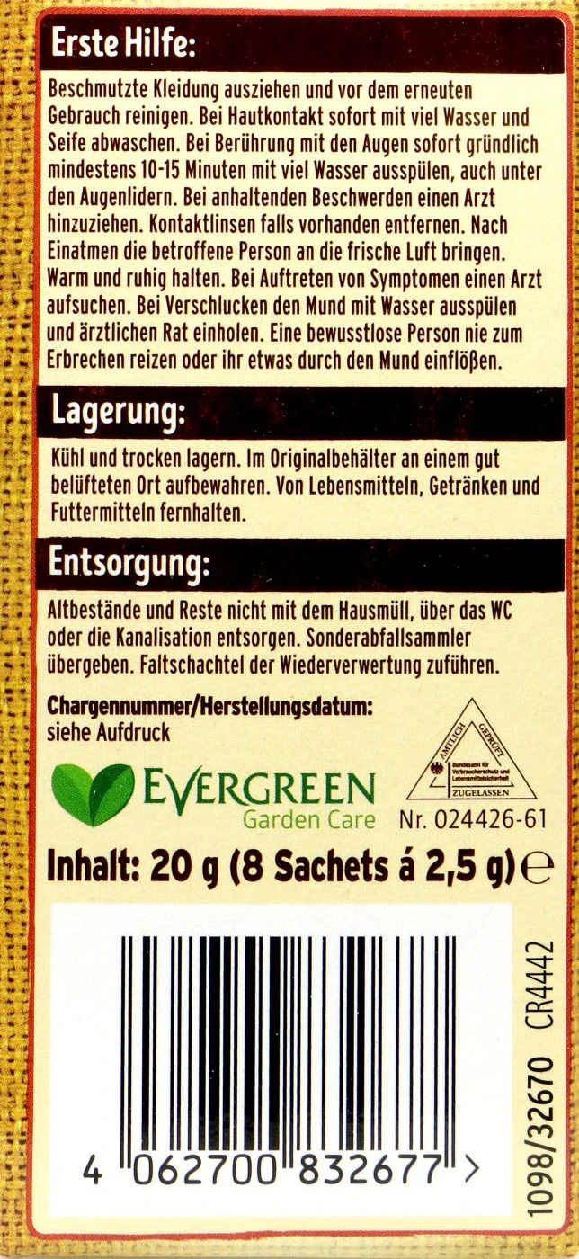 Naturen Bio Zünsler & Raupenfrei XenTari - 20 G 6 Naturen Bio Zünsler & Raupenfrei XenTari - 20 G – Bild 4