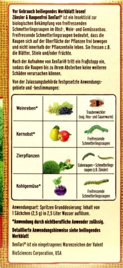 Naturen Bio Zünsler & Raupenfrei XenTari - 20 G 11 Naturen Bio Zünsler & Raupenfrei XenTari - 20 G -SubStral Substral20Naturen20Zuensler20und20Raupenfrei20XenTari 32501 R01