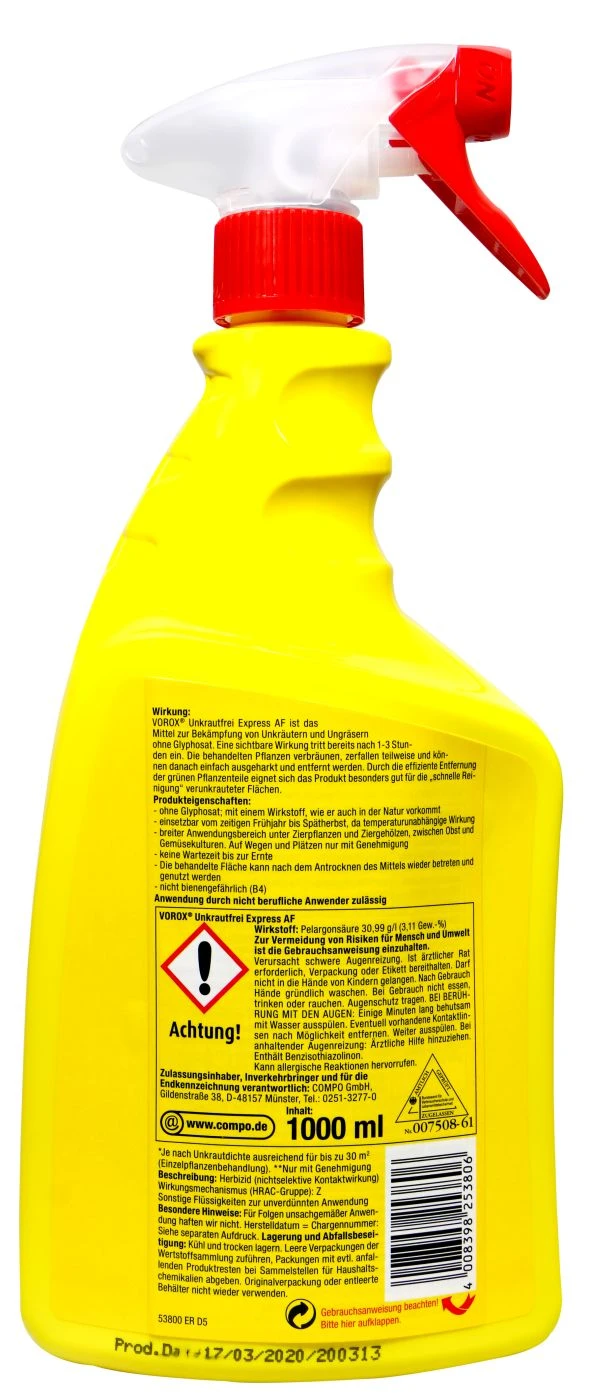 Vorox Unkrautfrei Express AF - 1 L 4 Vorox Unkrautfrei Express AF - 1 L – Bild 2