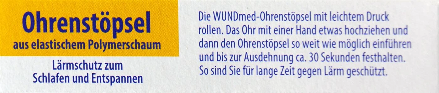 Ohrenstöpsel Polymerschaum - 4 Stück 4 Ohrenstöpsel Polymerschaum - 4 Stück – Bild 2