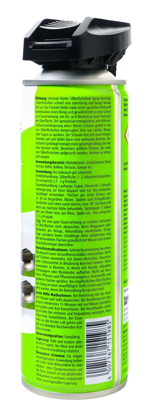 Terrasan Silberfischchen Spray - 300 Ml 5 Terrasan Silberfischchen Spray - 300 Ml – Bild 3